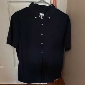 Men’s Sonoma navy blue button down shirt - size medium
